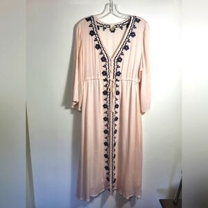 I Joah 3/4 sleeve midi dress  women's M  #2663